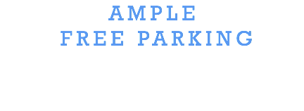 Ample free parking 